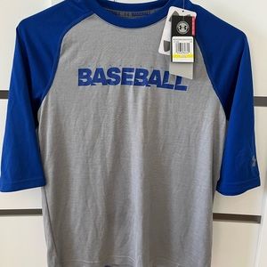 NWT Under Armour boys baseball shirt size youth medium